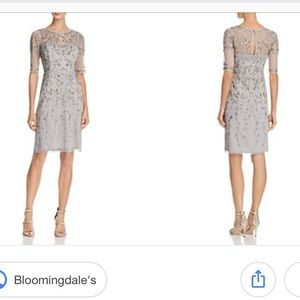 Adrianna Papell Gray Dress
